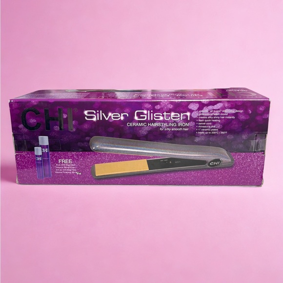 NWOT CHI | Silver Glisten 1” Ceramic Hairstyling Iron - Picture 3 of 7